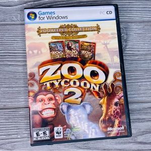 Vintage zoo tycoon 2 windows pc cd rom computer game